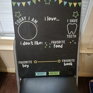 Baby monthly photoshoot chalkboard